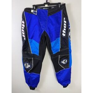 Thor MX Phase 2.0 Motocross Motorcycle Men's Size 36 Adjustable Waist Blue Pants